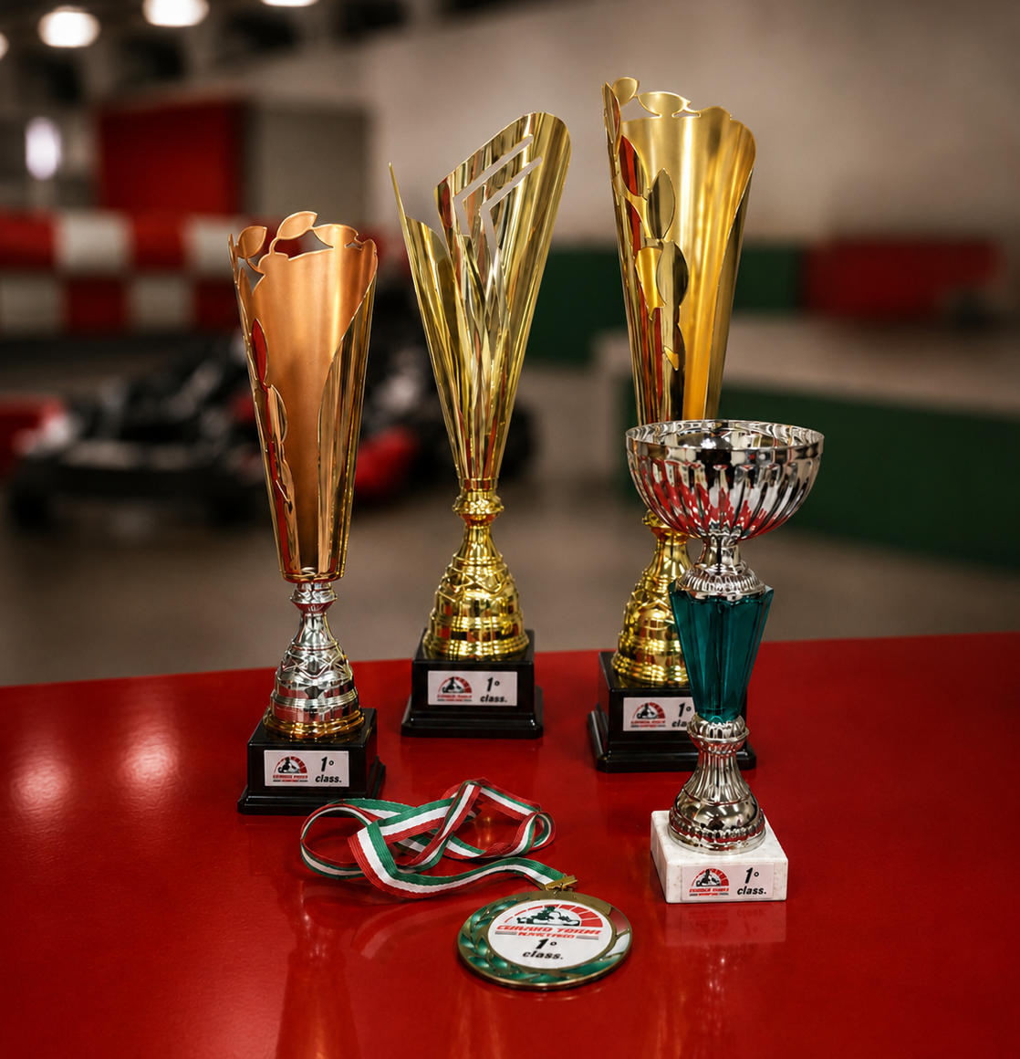 Trofei e medaglie personalizzate Grand Tour Karting